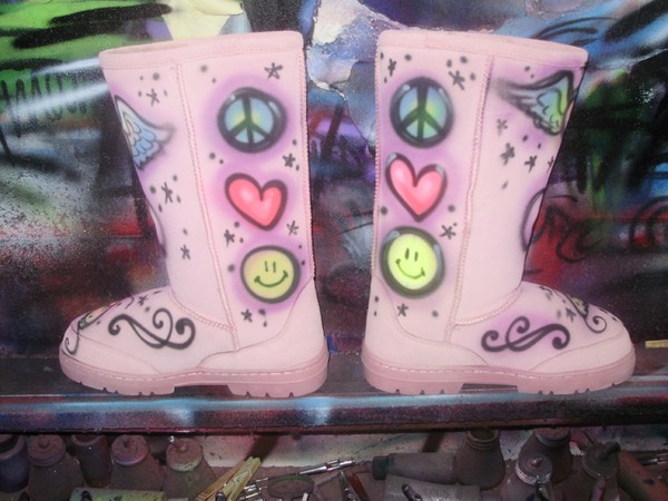 airbrushed UGGS