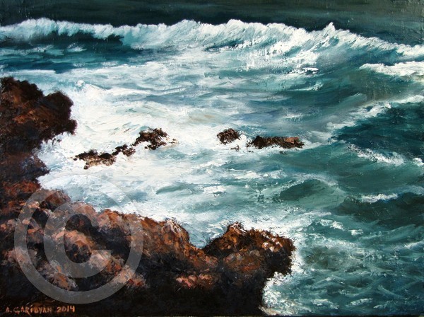 Ocean Rocks 18x24