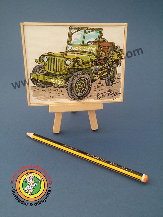 Free French Willys MB mini canvas