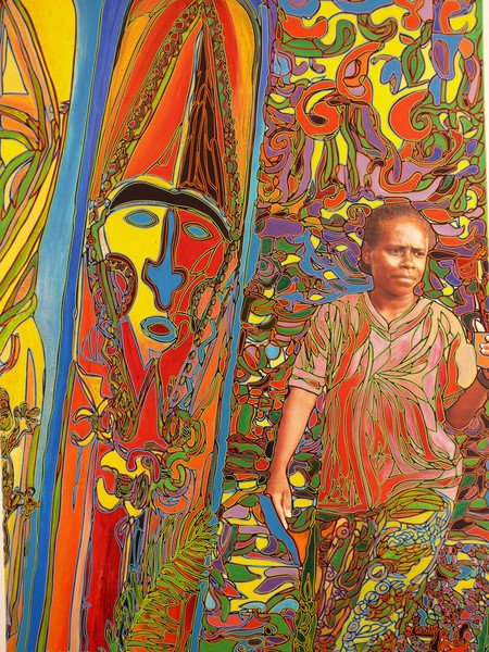 Totem girl in Vanuatu