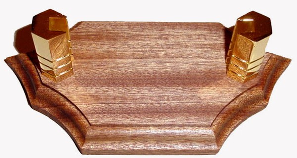 Sapele Quartersawn Stripped Wood Card Holder