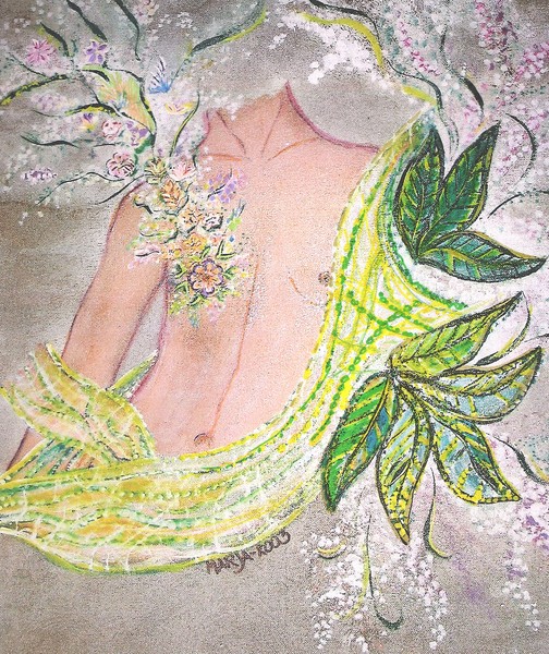 BREAST CANCER FLOWER PRINTS