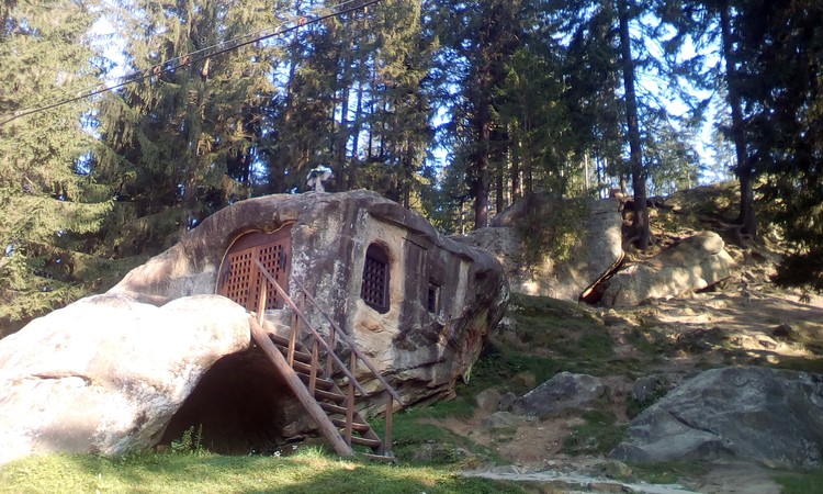 Medieval monk small house 