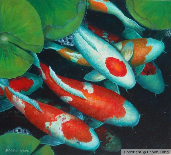 Auspicious Koi Pond Series 12