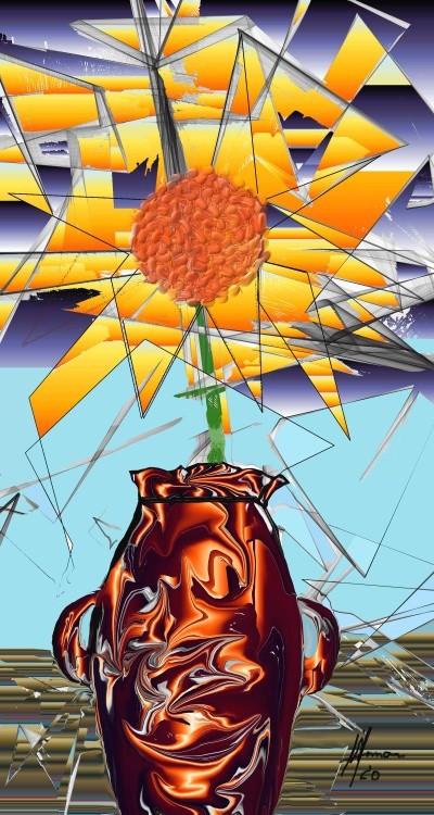 SUNFLOWER IN THE VASE