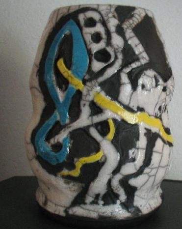 Raku Vase