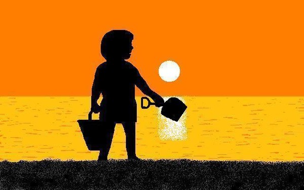 Sunset Sandplay