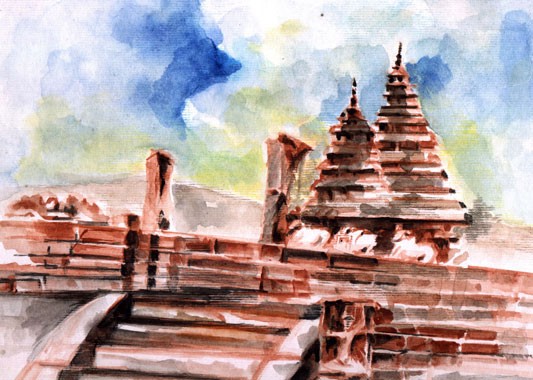 Mahabaleswaram rock temple,India