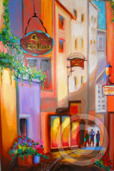 Venetian Alley At Twilight