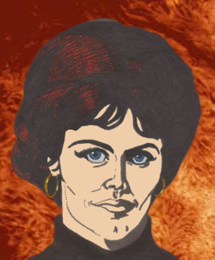 dáma s ohnem
