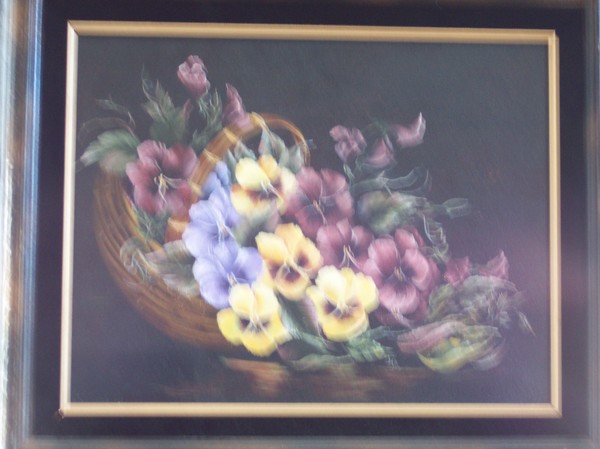 Basket of Pansies
