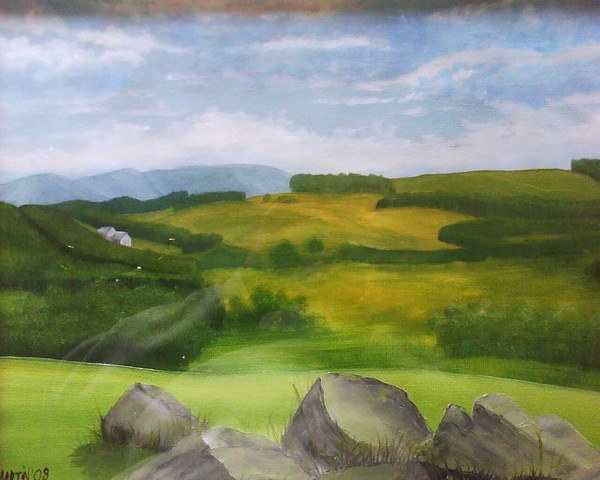 the view from the Llyn Brenig dam