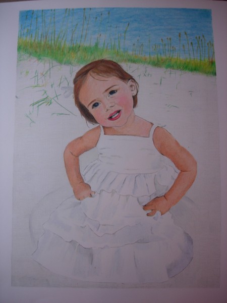 Colored pencil, 11x14, a gift for a friend