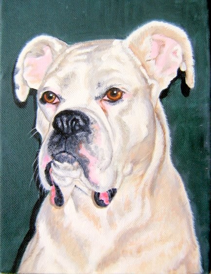 Original pet portrait painting