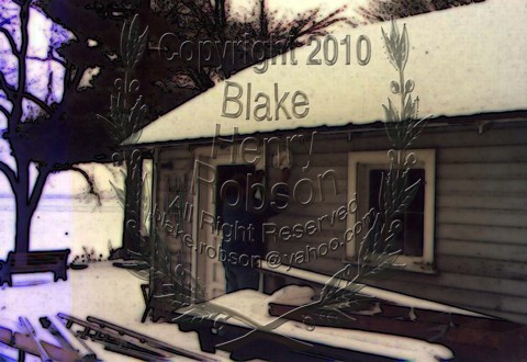 Putting up temperature dial after snowfall in Ohio