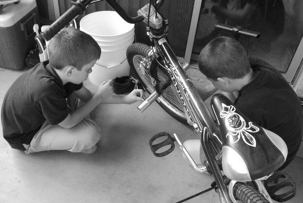 Fixing a bike