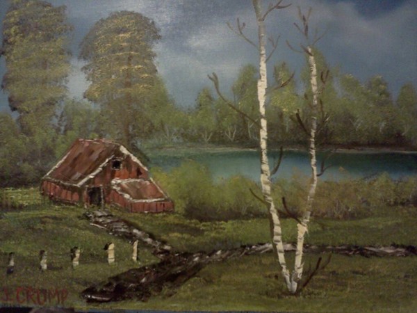 Barn By The Lake