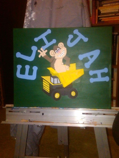 commissioned by LeeAnn Moore for nephew acrylic on canvas