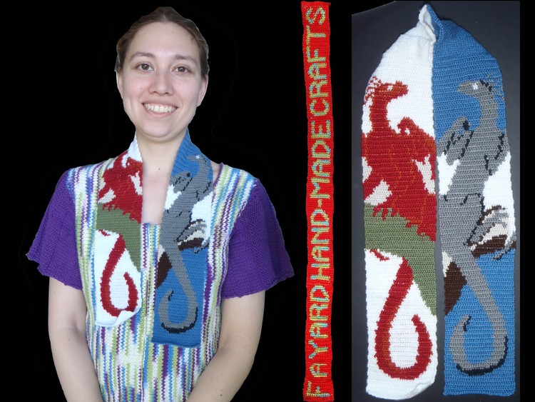 Dragon on a Branch Scarf