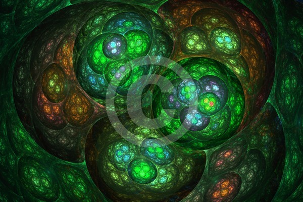 Glass Nodules Abstract Fractal Design