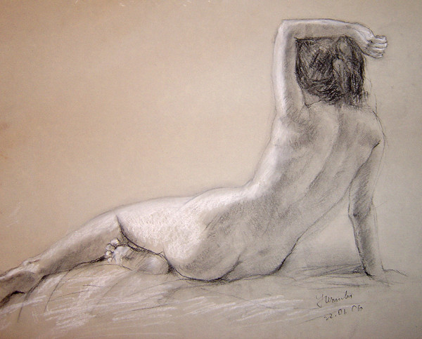 Nude from the back