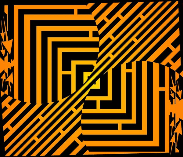 Glowing Squared Sphere Maze