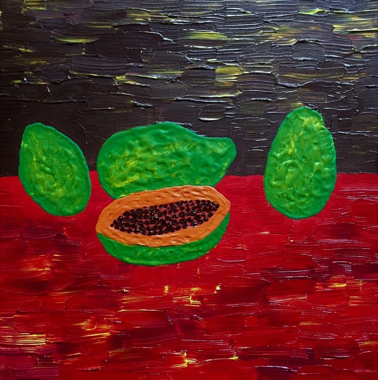 Still life with papaya