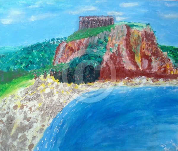 The roman temple on the bay of Terracina (ltaly)