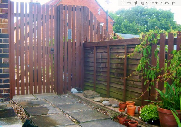 Back garden gate