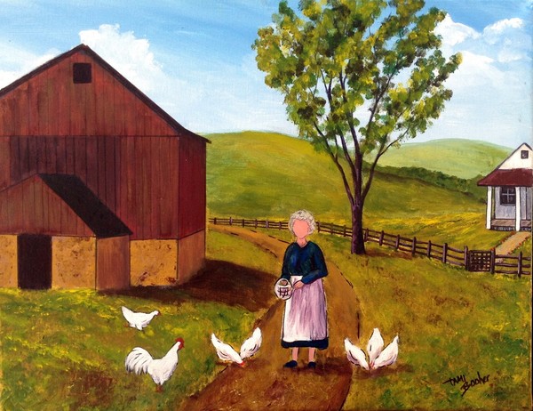 Feeding Chickens