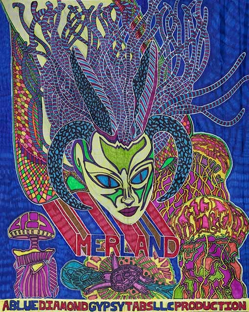 Jimi Hendrix Psychedelic Art 