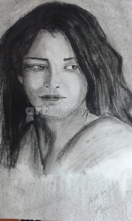 charcoal lady