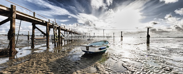 Stranded Boat at Low tide