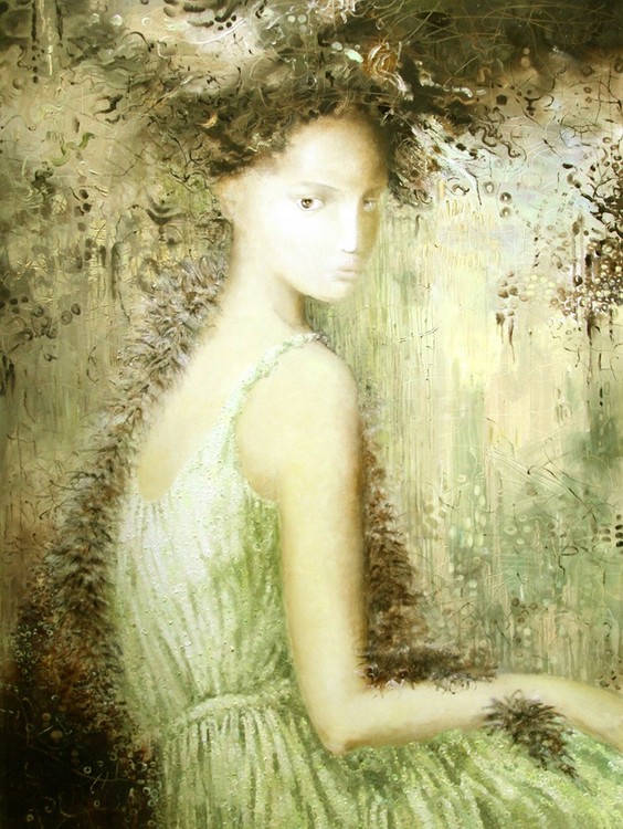 Lady with Hidden Salamanders