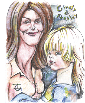 Cindy Crawford & son