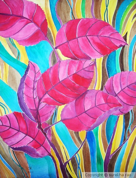 Leaf memoirs - pinks