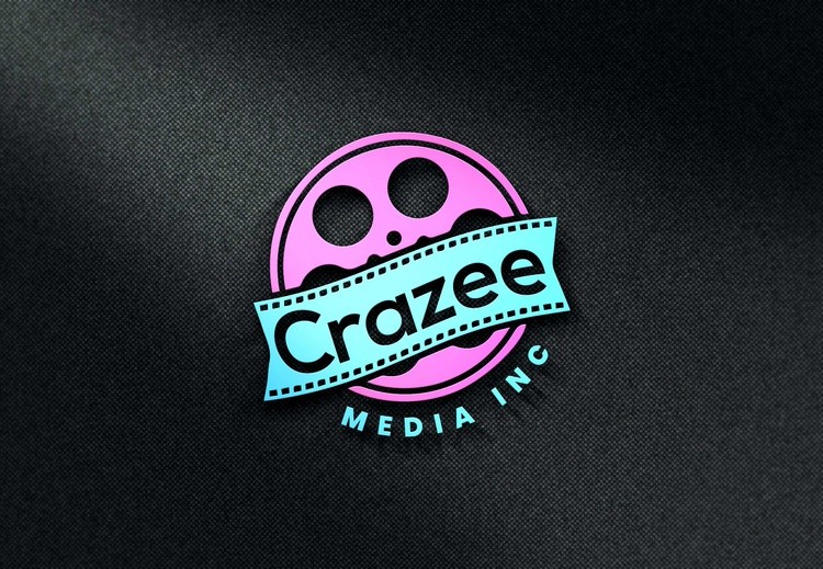 crazee media logo with mockup