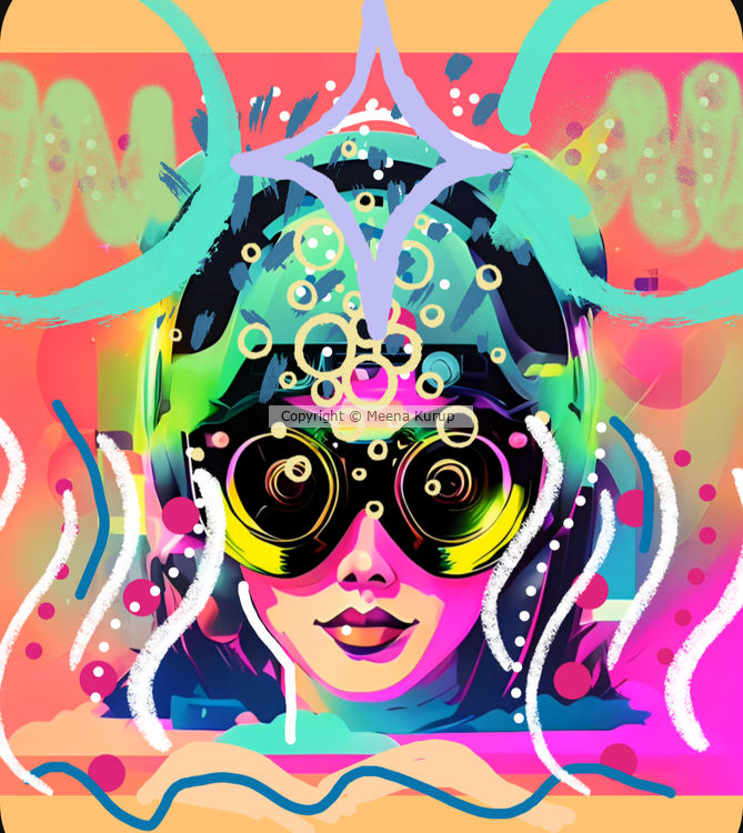 Visual art on my own picture.