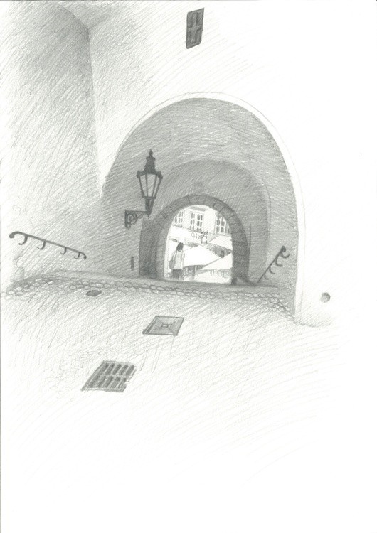 Town hall stairs, Prague