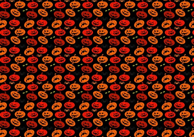 Black background with pumpkins for Halloween