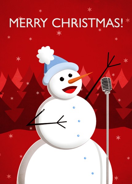 Christmas Happy Singing Snowman