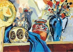 still life blue