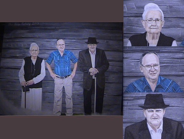 Portrait of a Man and His Parents (SOLD)