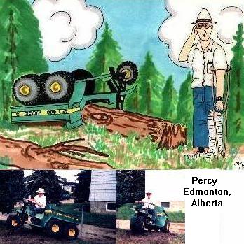 Percy the crazy tractor driver