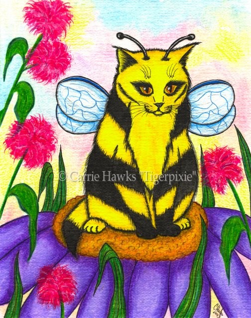 Buzz The Bumble Bee Fairy Cat