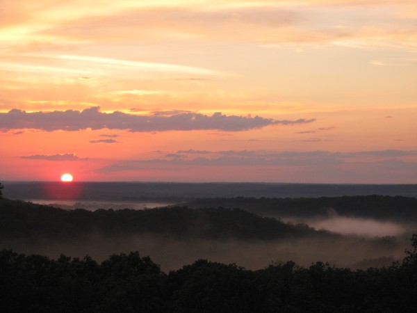 Sunset and Fog