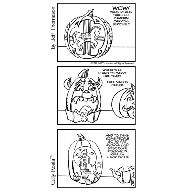 Art School and Debt comic
