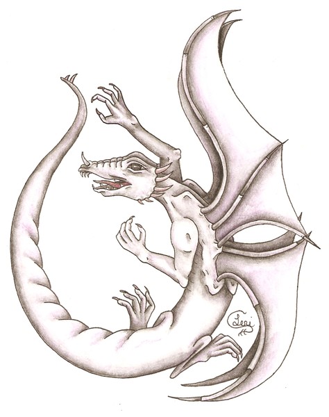 Purple Dragon Tattoo