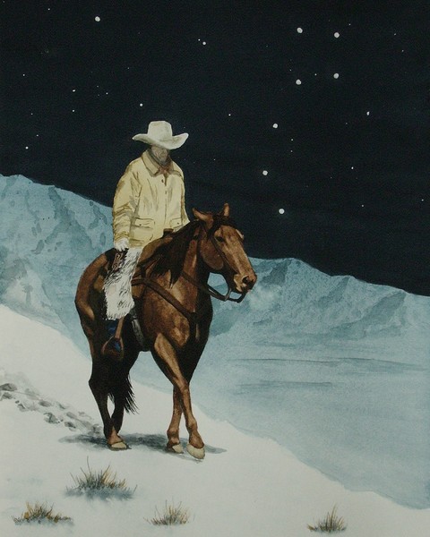 Riding down the ridge