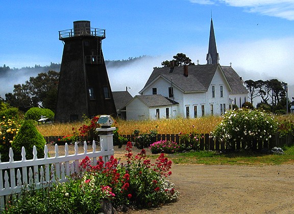 Mendocino Church & Water Tower